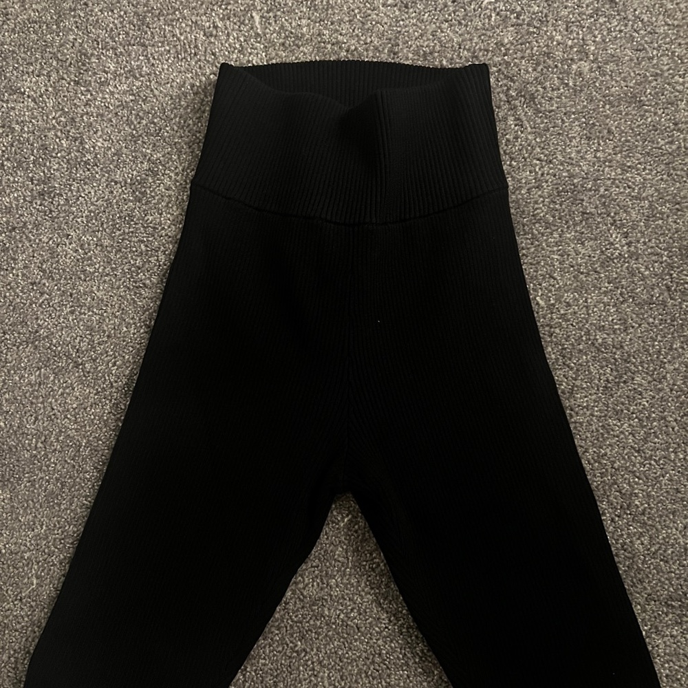 525 America Black Ribbed Biker shorts size small